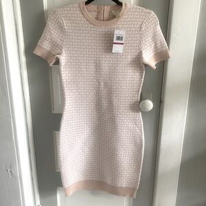 Michael Kors Bodycon Dress-blush pink Logo